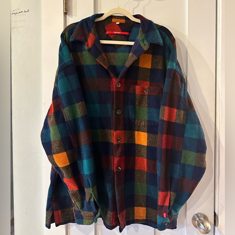 Plaid Multicolor Teddy Jacket